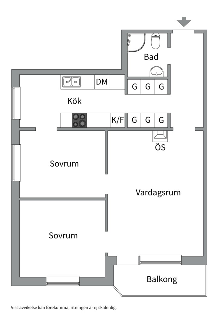 Planlösning från Rålambsvägen 27, Såld i Kungsholmen, Stockholm
