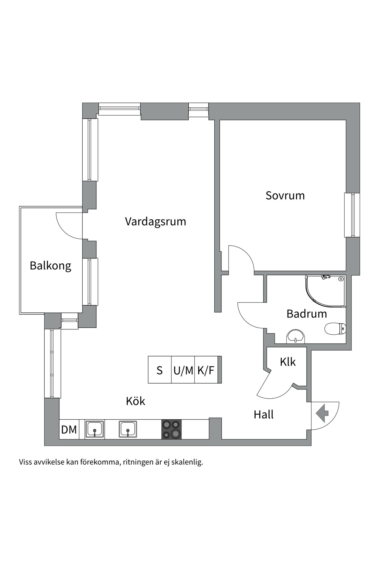 Bostadsbild från Västgötaresan 44, Till salu i Sävja, Uppsala