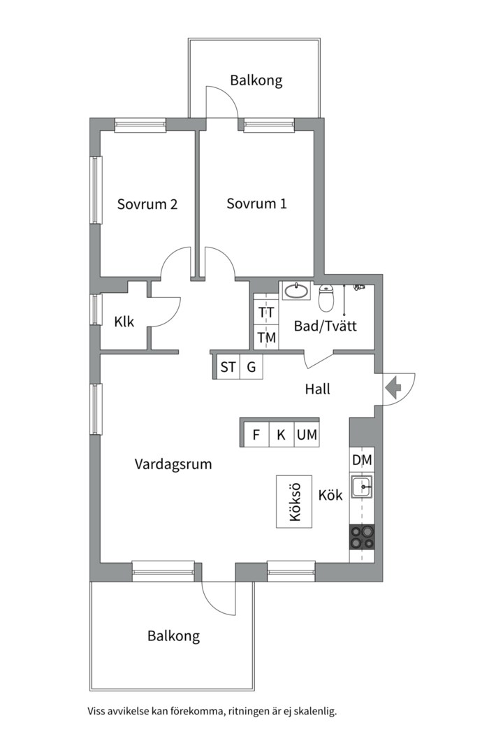 Planlösning från Tollare torg 2, Till salu i Tollare, Nacka