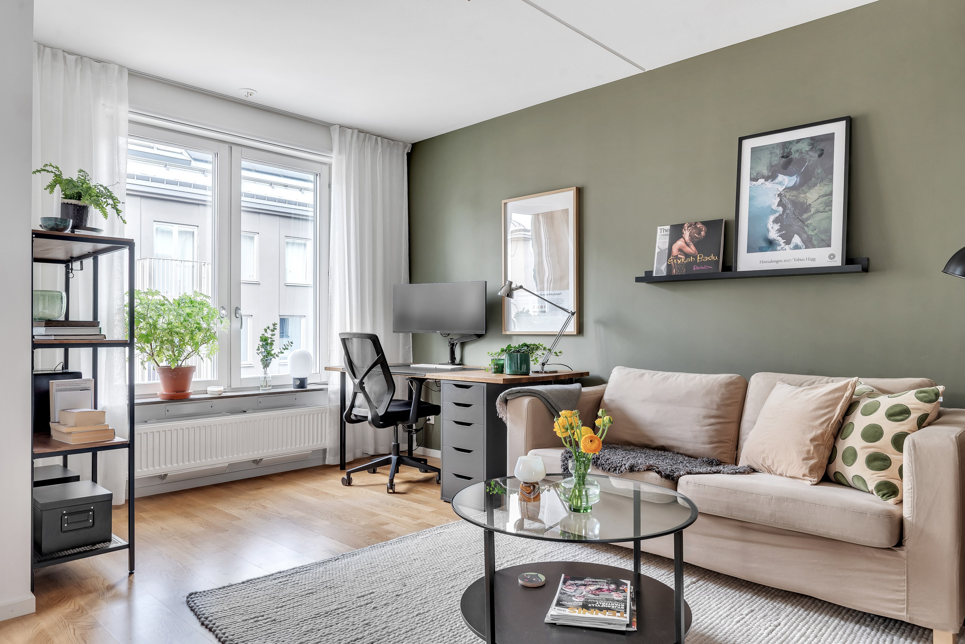 Bostadsbild från Hällbygatan 43, Kommande i Luthagen, Uppsala