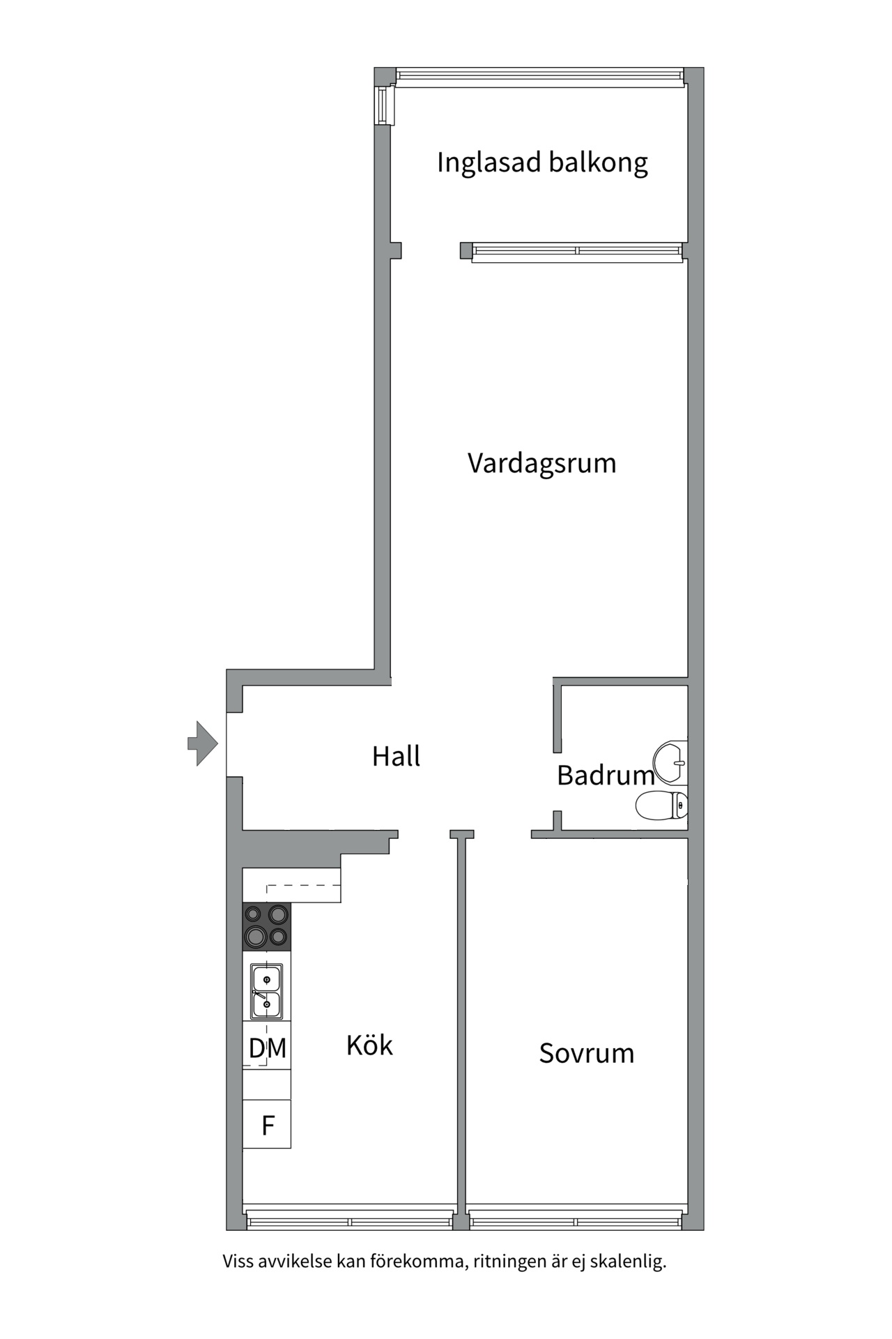 Bostadsbild från Norra skjutbanegatan 21A, Såld i Haga, Västerås