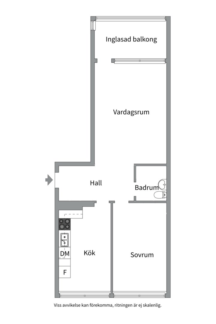 Bostadsbild från Norra skjutbanegatan 21A, Såld i Haga, Västerås