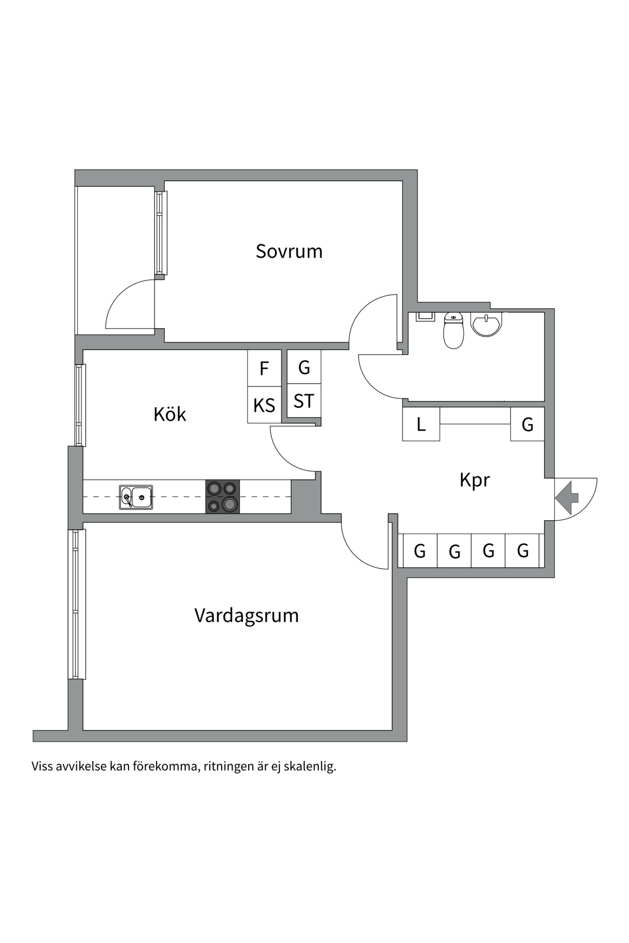 Bostadsbild från Släggkastargatan 11, Såld i Rönnby, Västerås