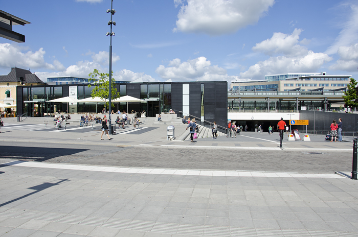 Stationen finns på kort avstånd