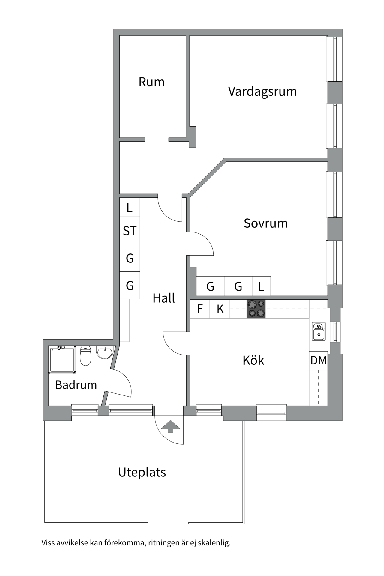 Bostadsbild från Odensvigatan 7, Till salu i Odensvi, Västerås