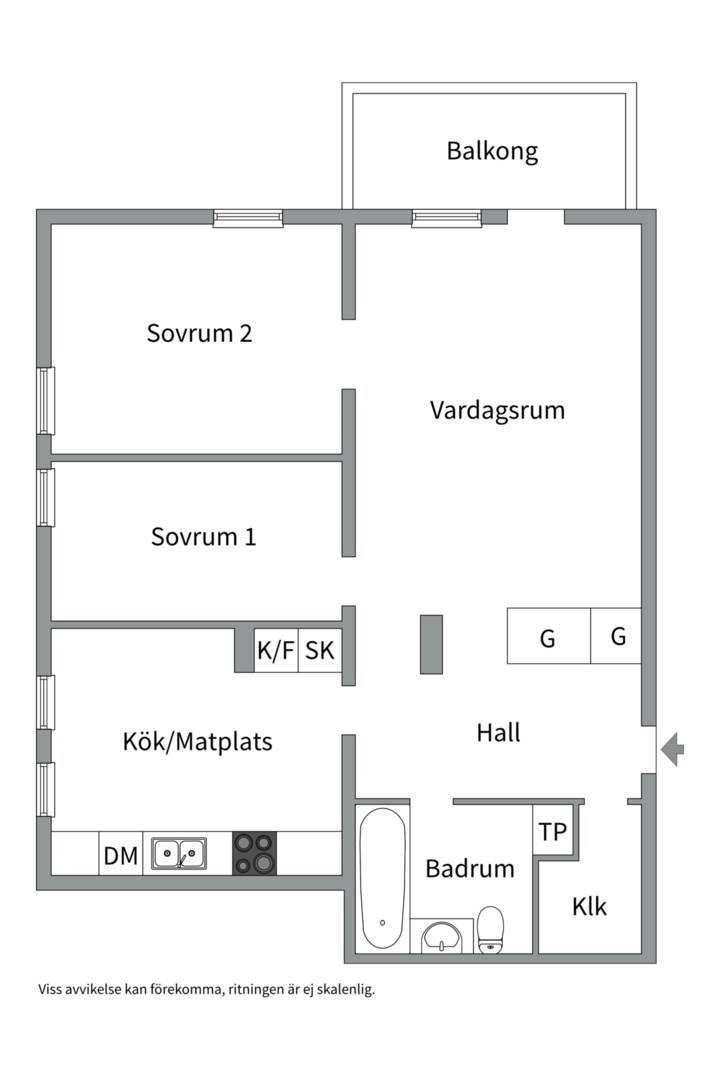 Planlösning från Utövägen 22, Såld i Västra Orminge, Nacka
