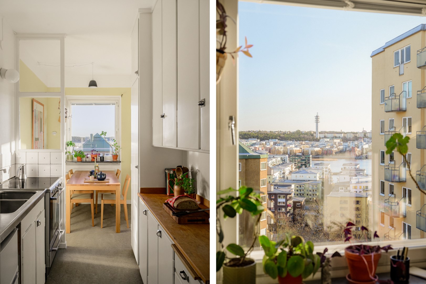 Matplats med utblick över Sjöstan.