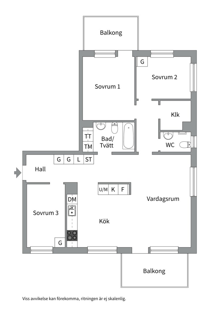 Planlösning från Tollare torg 2, Till salu i Tollare, Nacka