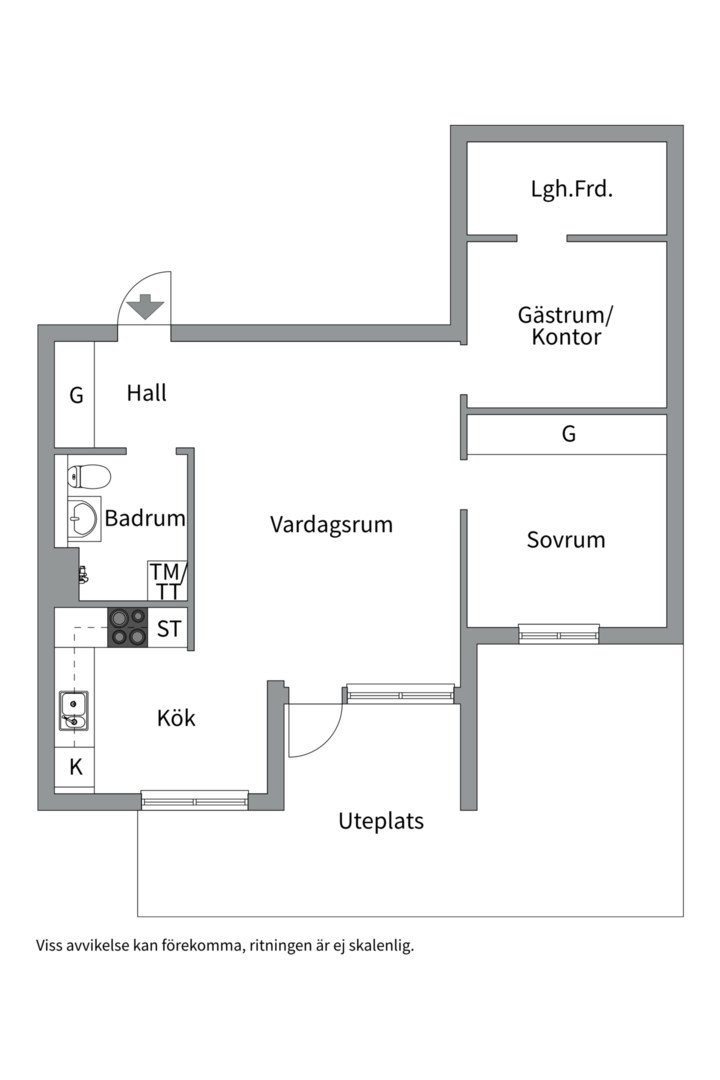 Planlösning från Syrenparken 2, Såld i Saltsjöbaden, Nacka