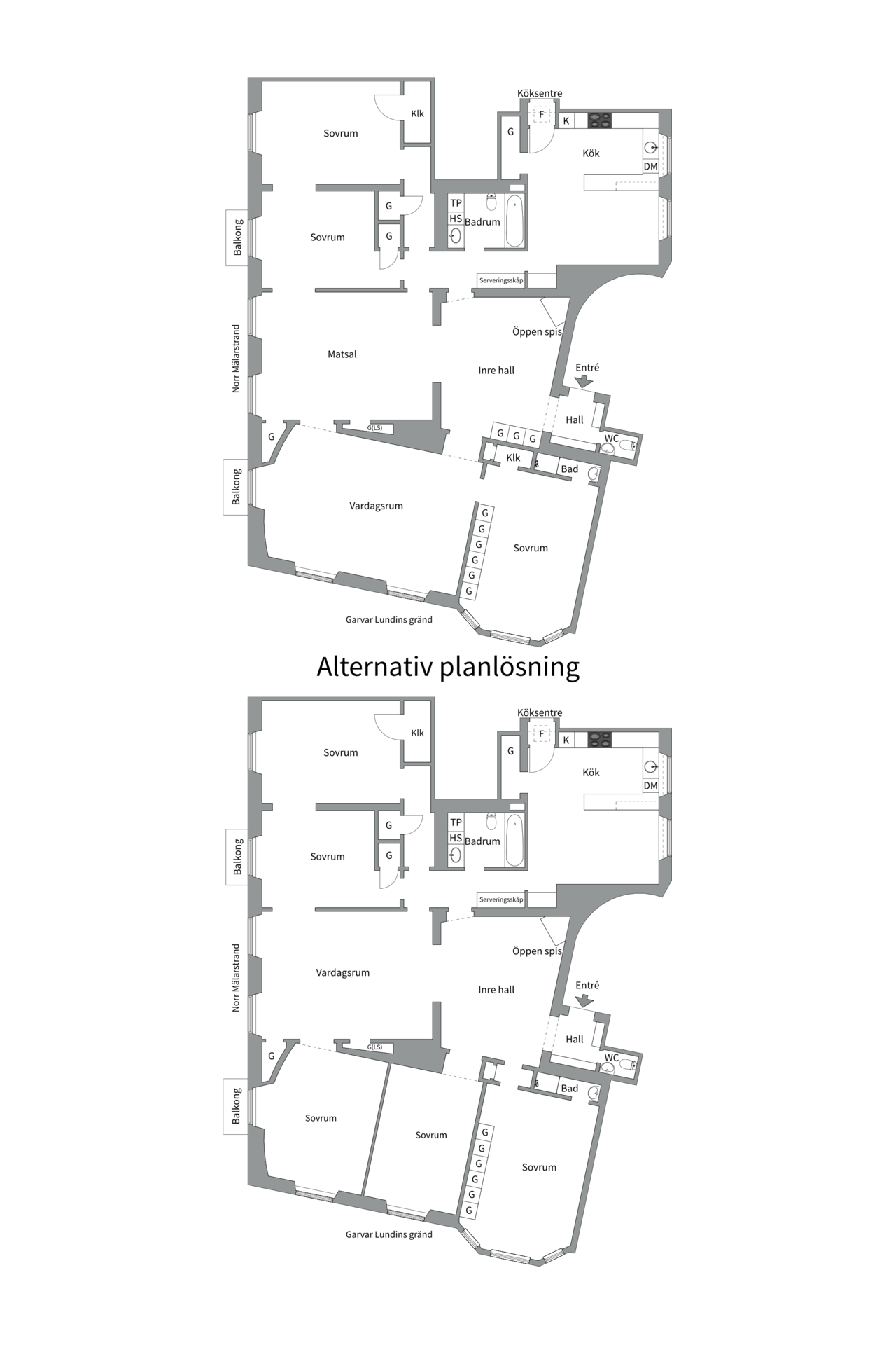 Bostadsbild från Norr Mälarstrand 32A, Såld i Kungsholmen, Stockholm