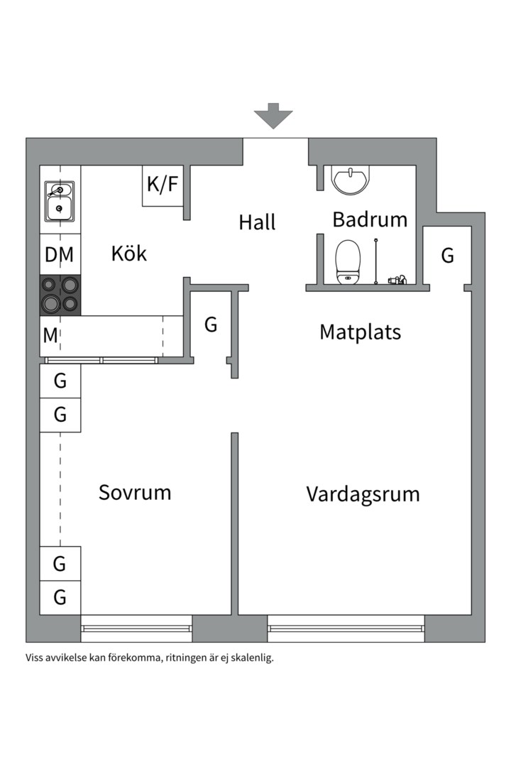 Planlösning från Ture Nermans gränd 4, Såld i Kungsholmen - Nedre Kungsholmen, Stockholm