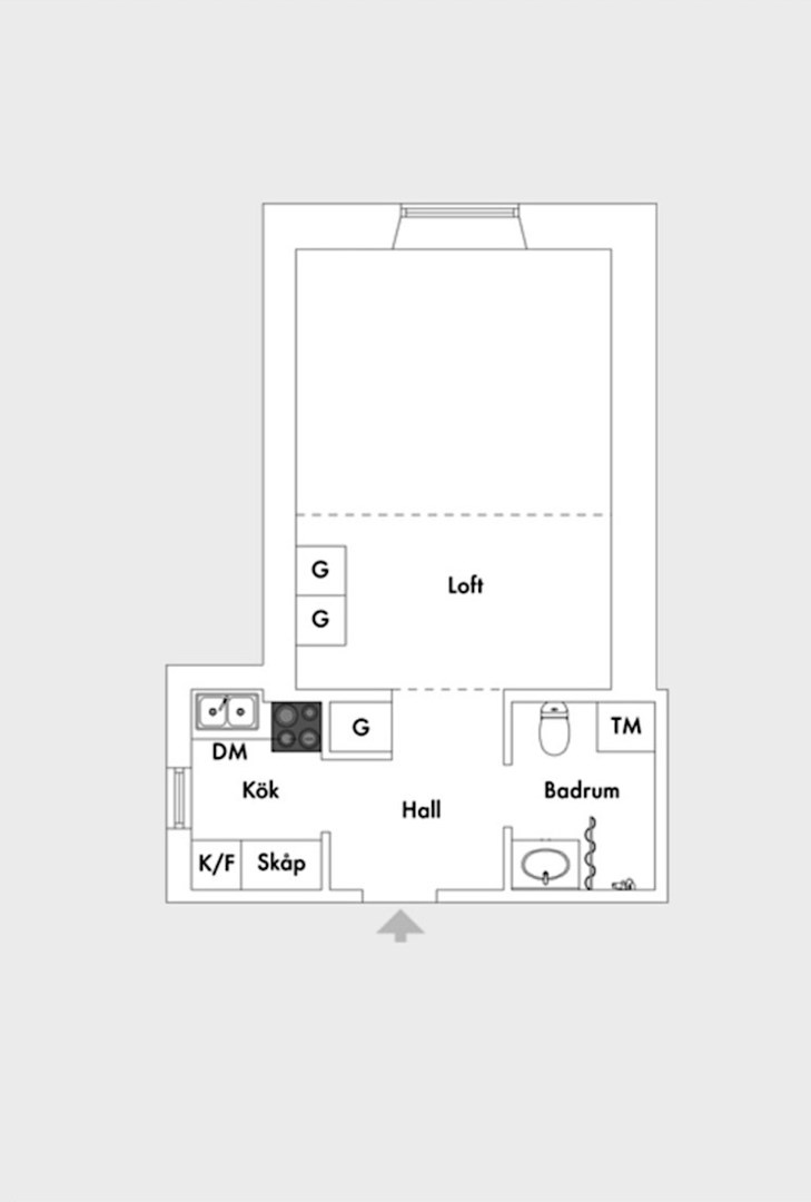 Planlösning från Linnégatan 39B,4tr, Såld i Östermalmstorg/Stureplan, Stockholm
