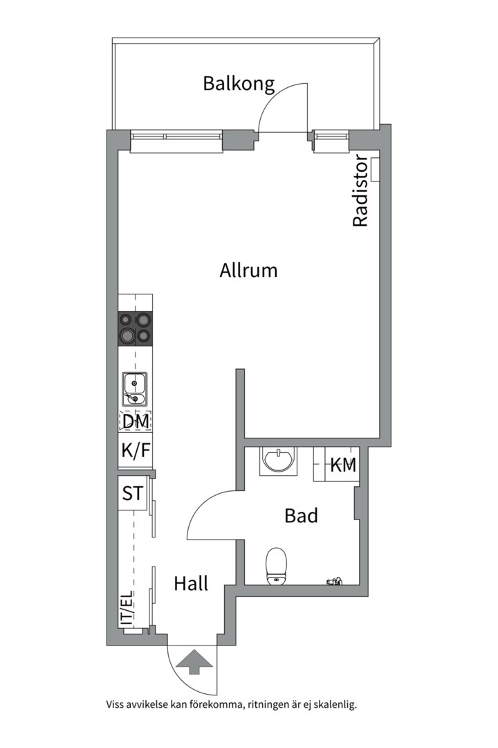 Planlösning från Skyttelgatan 16, Såld i Kungsängen, Uppsala