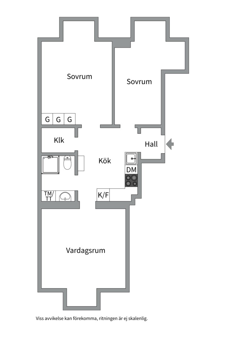 Planlösning från Karlsviksgatan 4, 4 tr, Såld i Kungsholmen - Nedre Kungsholmen, Stockholm