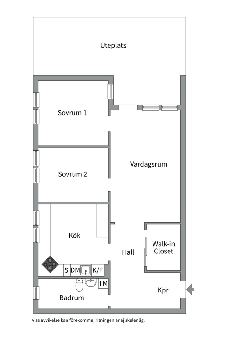 Planlösning från Serenadvägen 40, Såld i Nacka Forum, Nacka