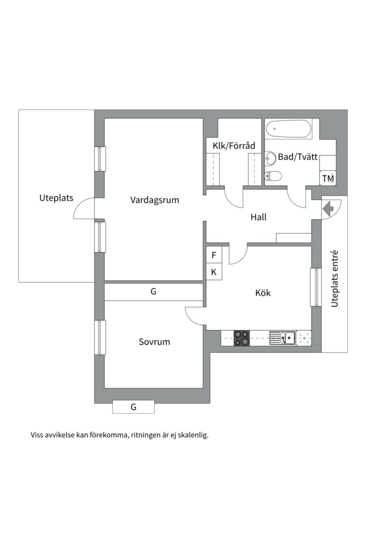 Planlösning från Eksoppsvägen 35, Såld i Norby, Uppsala