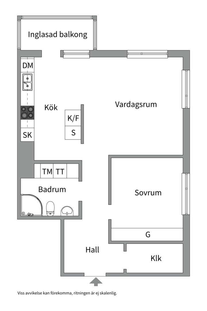 Planlösning från Ekgränd 1, Såld i Ekudden, Nacka
