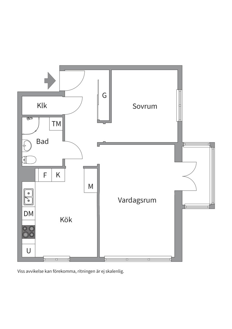 Planlösning från Edinsvägen 2, 2 tr, Såld i Ektorp, Nacka