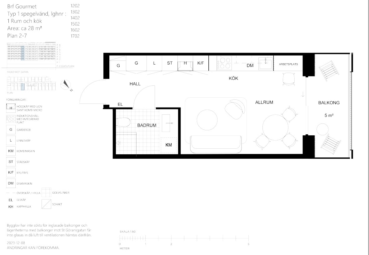 Planlösning från Sankt Göransgatan 143F, 1502, Såld i Kungsholmen - Stadshagen, Stockholm