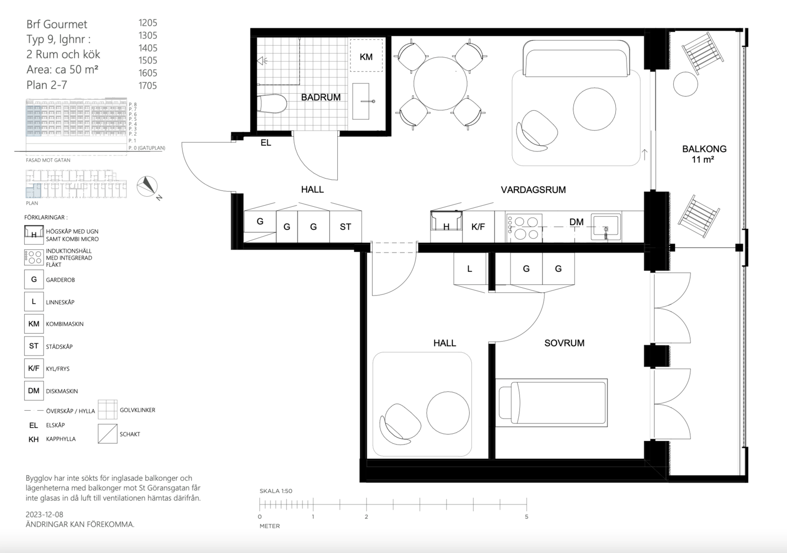 Planlösning från Sankt Göransgatan 143F, 1705, Såld i Kungsholmen - Stadshagen, Stockholm