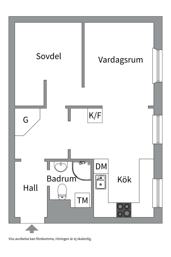 Planlösning från Höganäsgatan 11B, Snart till salu i Höganäs, Uppsala