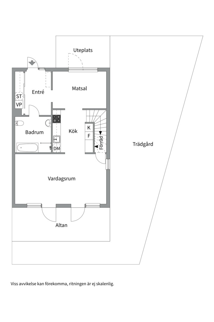 Planlösning från Bågvägen 8F, Till salu i Kummelnäs, Nacka