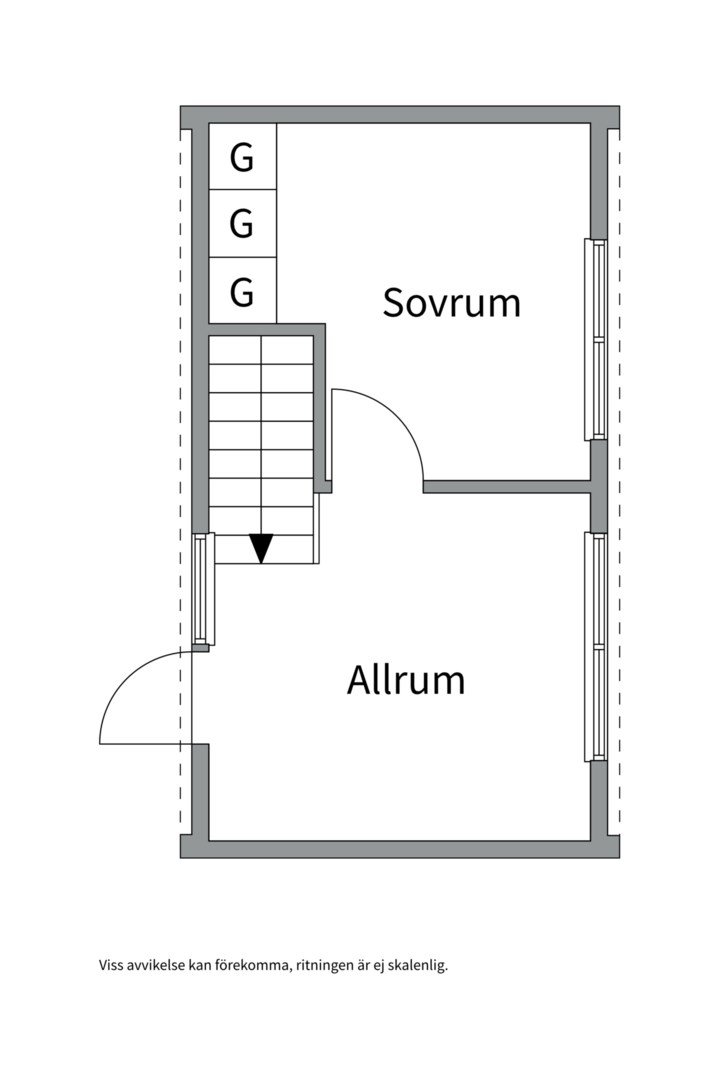 Planlösning från Moravägen 3F, Såld i Norra Lännersta, Nacka