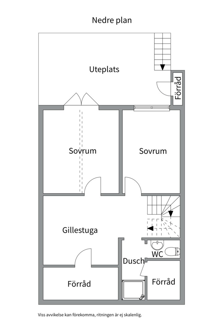 Planlösning från Björkholmsvägen 225, Såld i Östra Orminge, Nacka