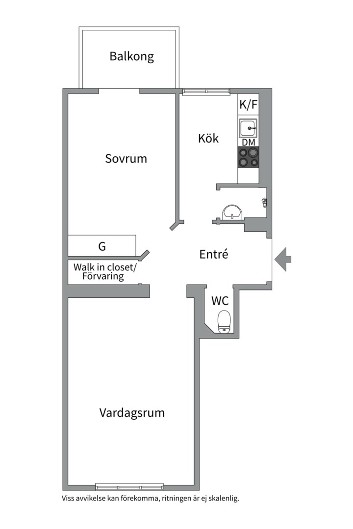Planlösning från Vanadisvägen 25, 2tr, Såld i Vasastan, Stockholm