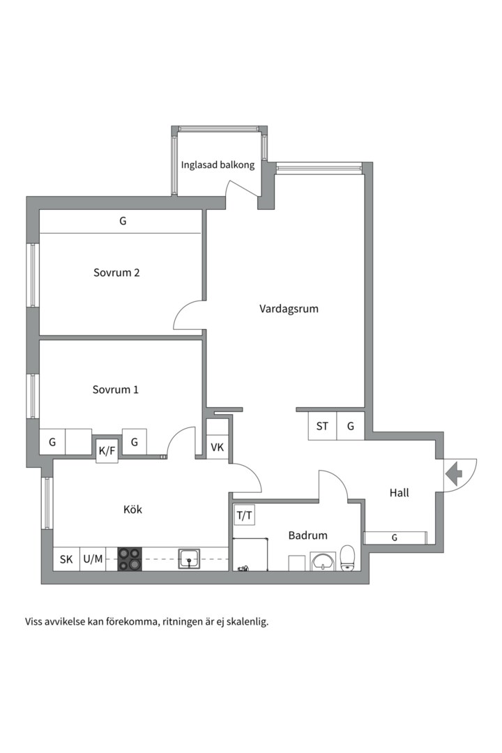 Planlösning från Ekuddsvägen 4, Till salu i Ekudden, Nacka