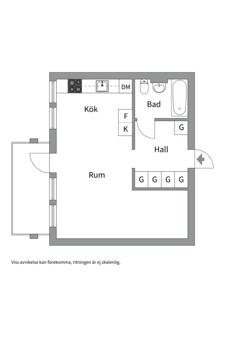 Planlösning från Ornövägen 14, Till salu i Västra Orminge, Nacka