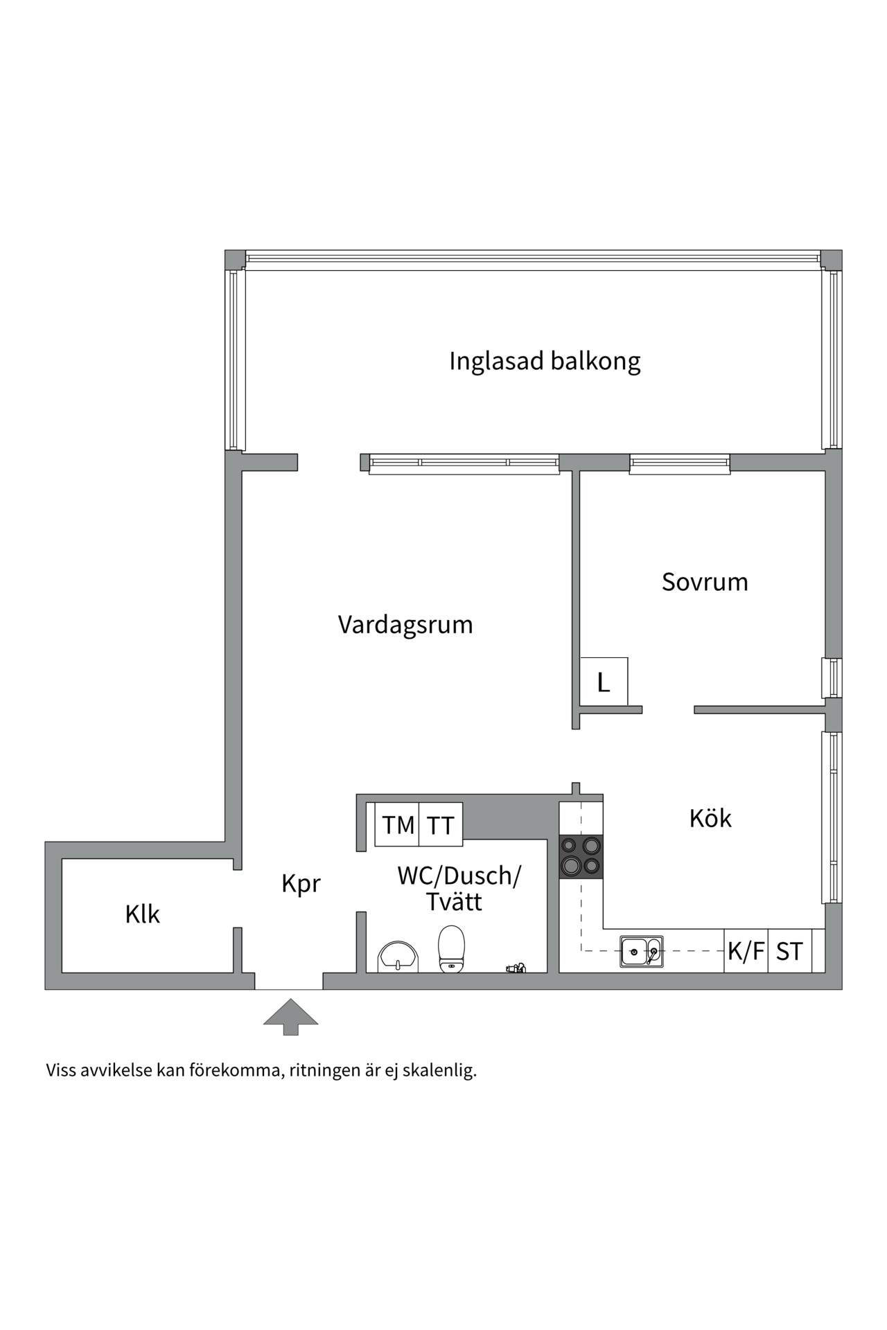 Bostadsbild från Patentgatan 18, Kommande i Tegnérlunden, Västerås