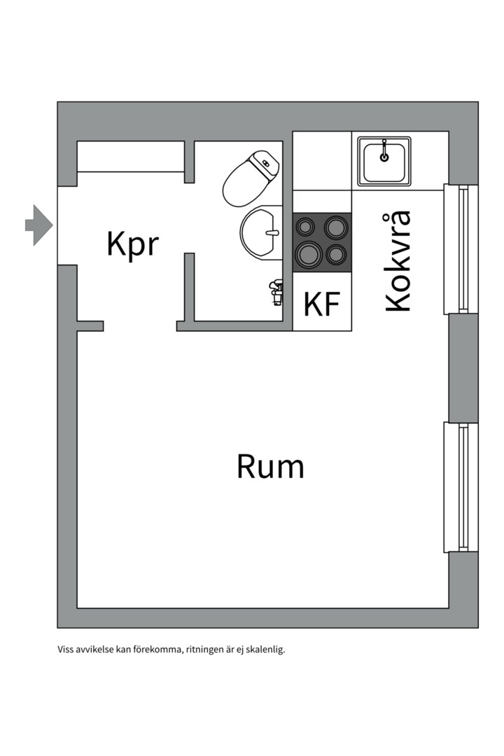 Planlösning från Väderkvarnsgatan 11 B, Till salu i Höganäs, Uppsala
