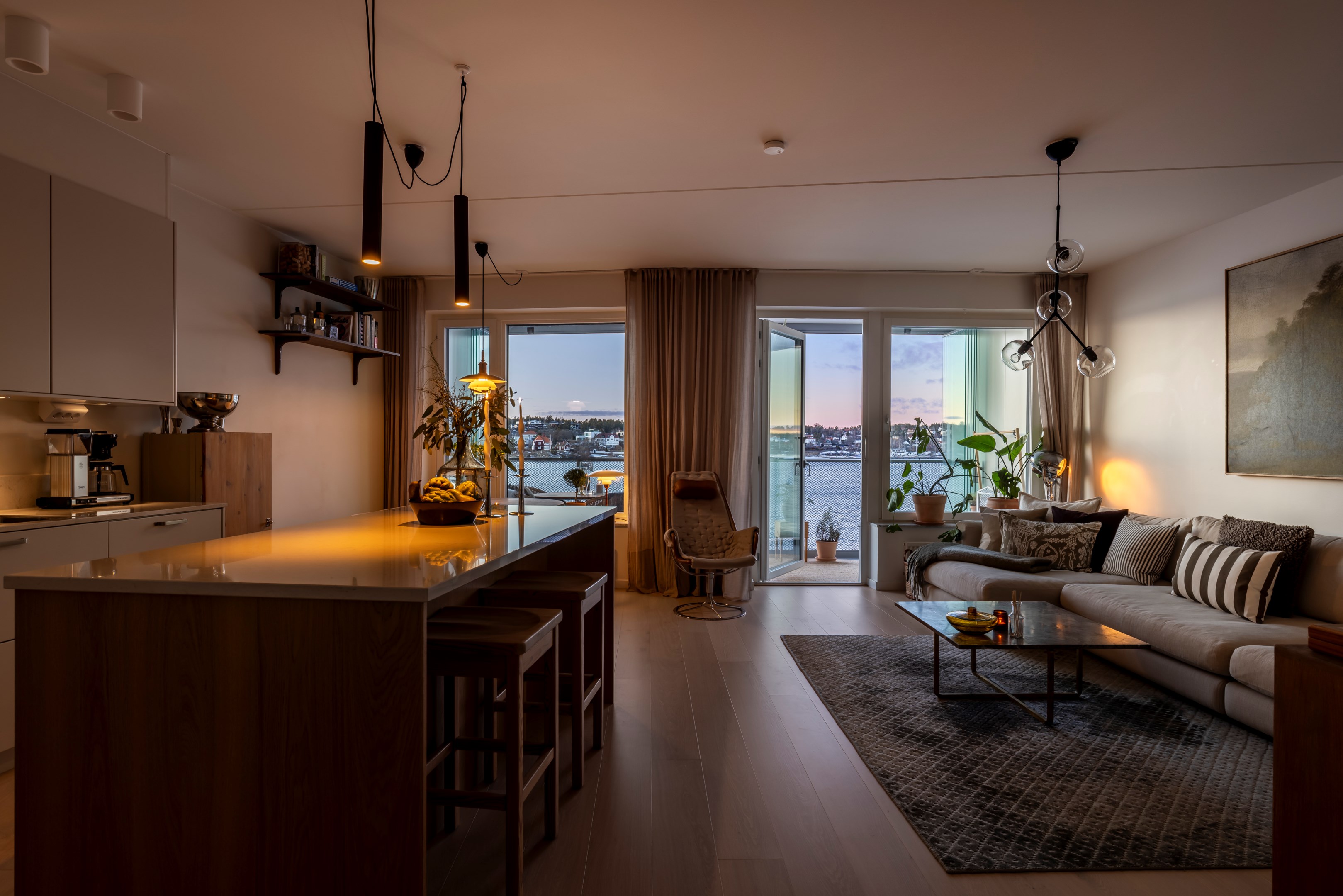 Bostadsbild från Telegrafvägen 36, Kommande i Telegrafberget, Nacka