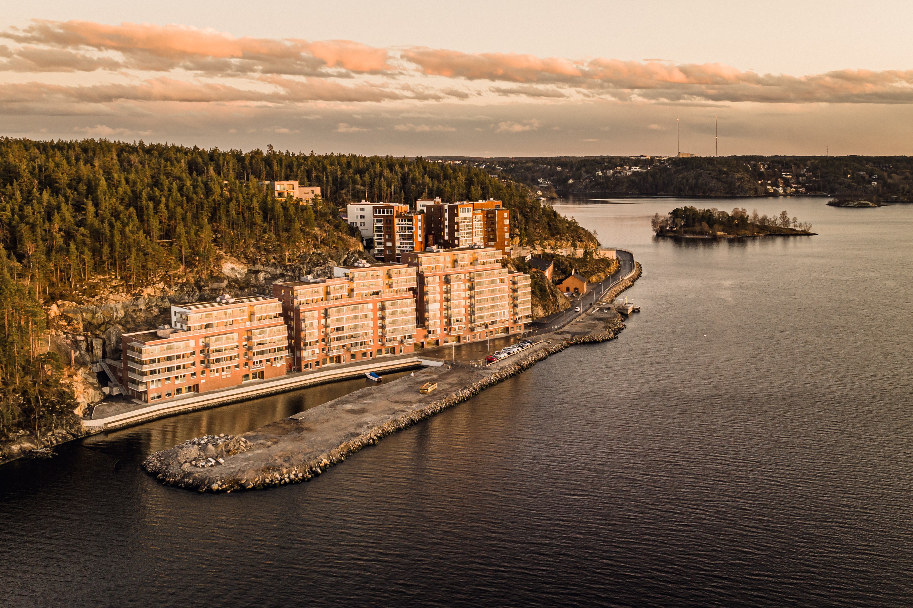 Bostadsbild från Telegrafvägen 36, Kommande i Telegrafberget, Nacka