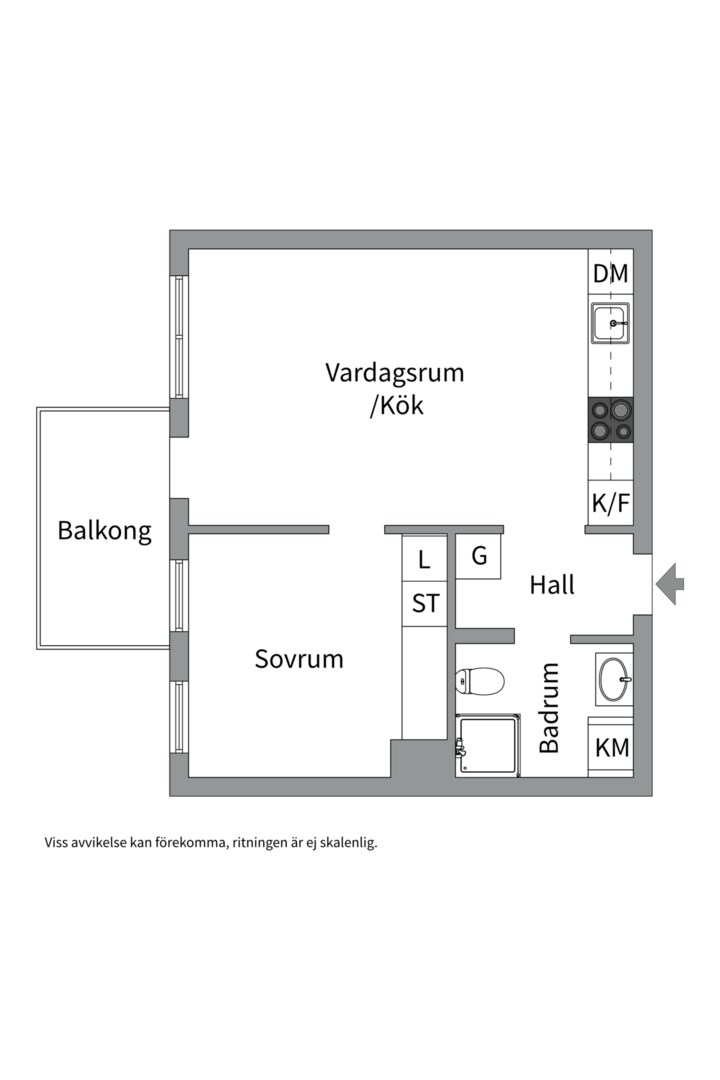 Planlösning från Tändkulevägen 27, 5tr, Till salu i Nacka, Stockholm