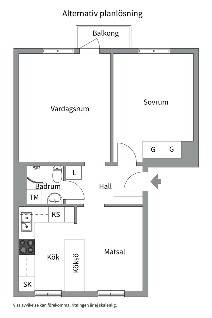 Bostadsbild från Swedenborgsgatan 32B, Kommande i Svartbäcken, Uppsala