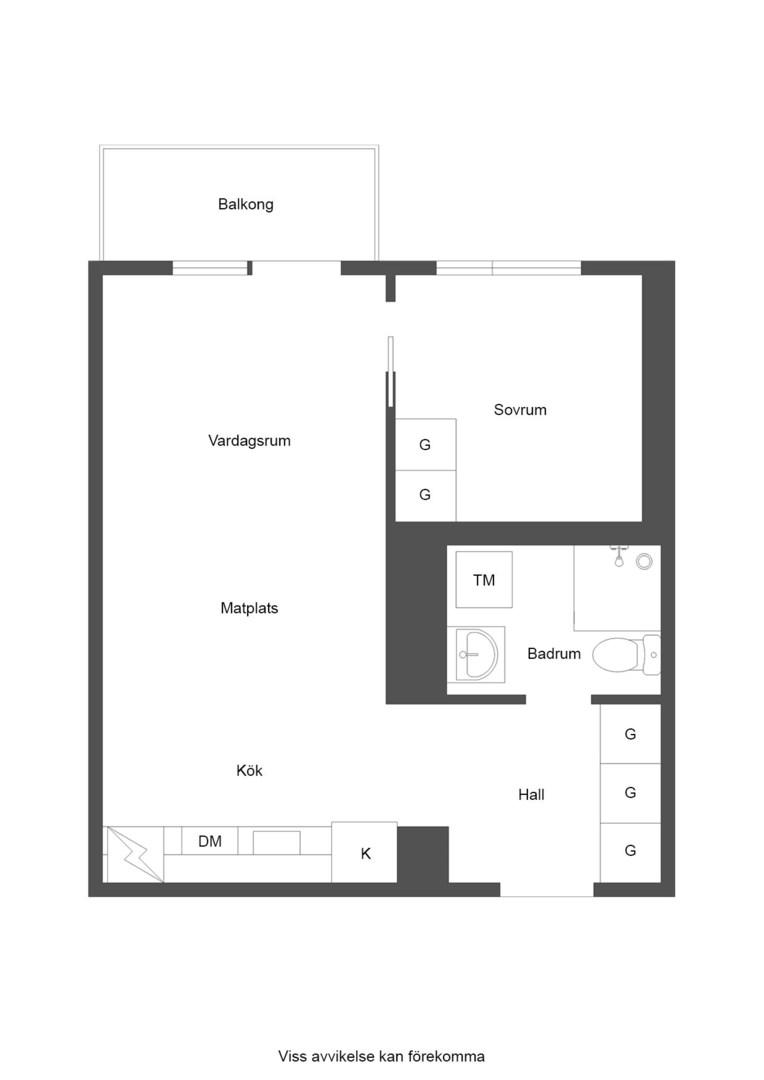 Planlösning från Arvid Tydéns allé 4, 6tr, Såld i Västra skogen, Solna