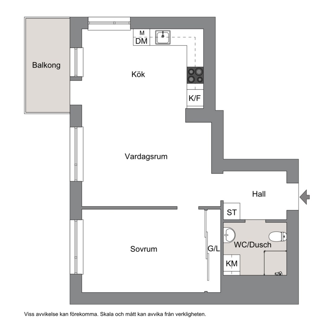Planlösning från Tollare strand 7, 7/7 tr, Till salu i Tollare, Nacka