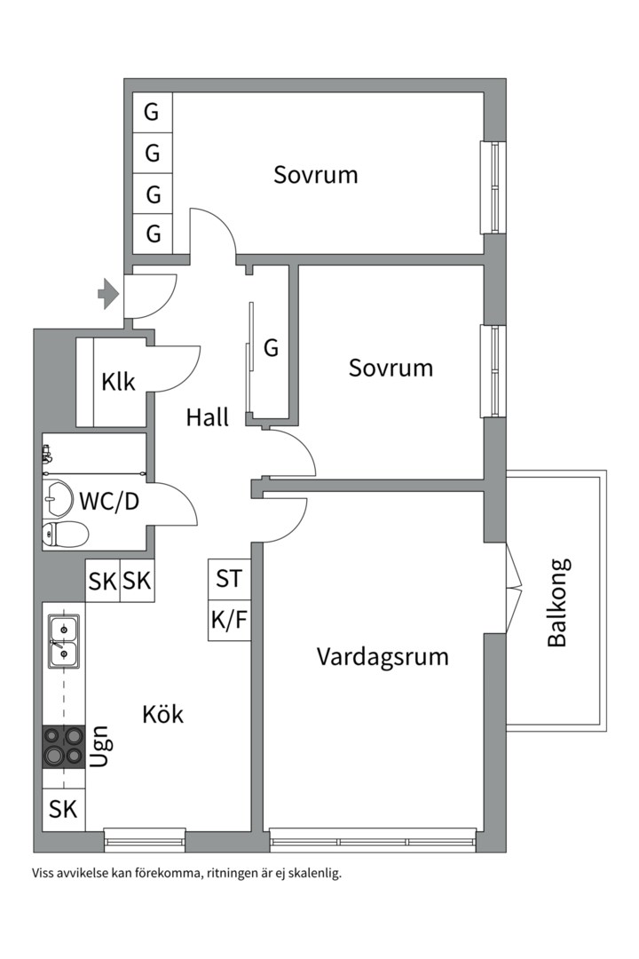 Planlösning från Edinsvägen 8, 6 tr, Såld i Ektorp, Nacka