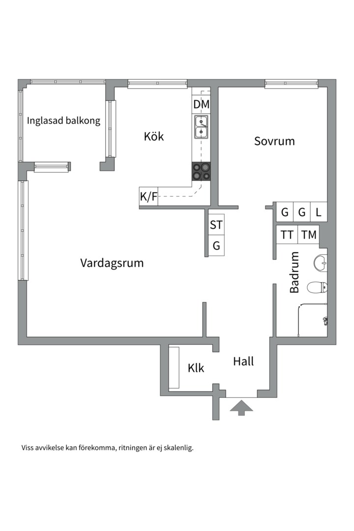 Planlösning från Johanneshöjden 2, Såld i Karlsdal, Västerås