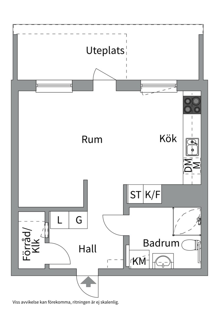 Planlösning från Solnavägen 13A, Kommande i Karolinska / Hagastaden, Solna kommun, Solna