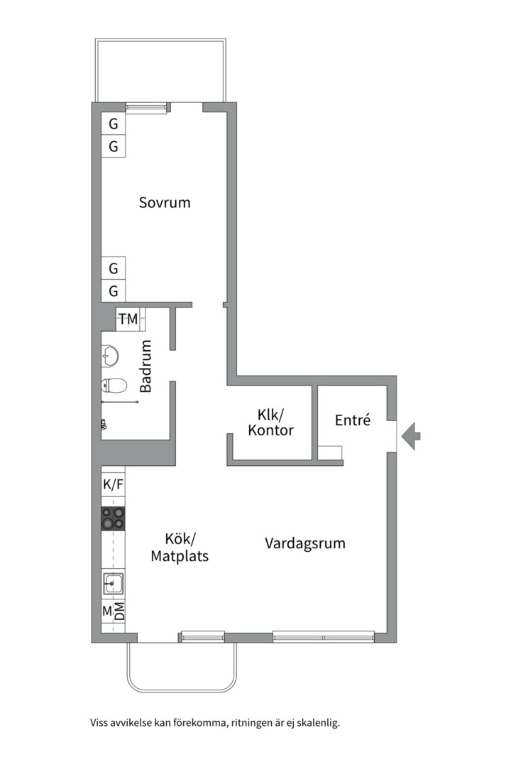 Planlösning från Armégatan 11B, Såld i Västra skogen/Huvudsta, Solna