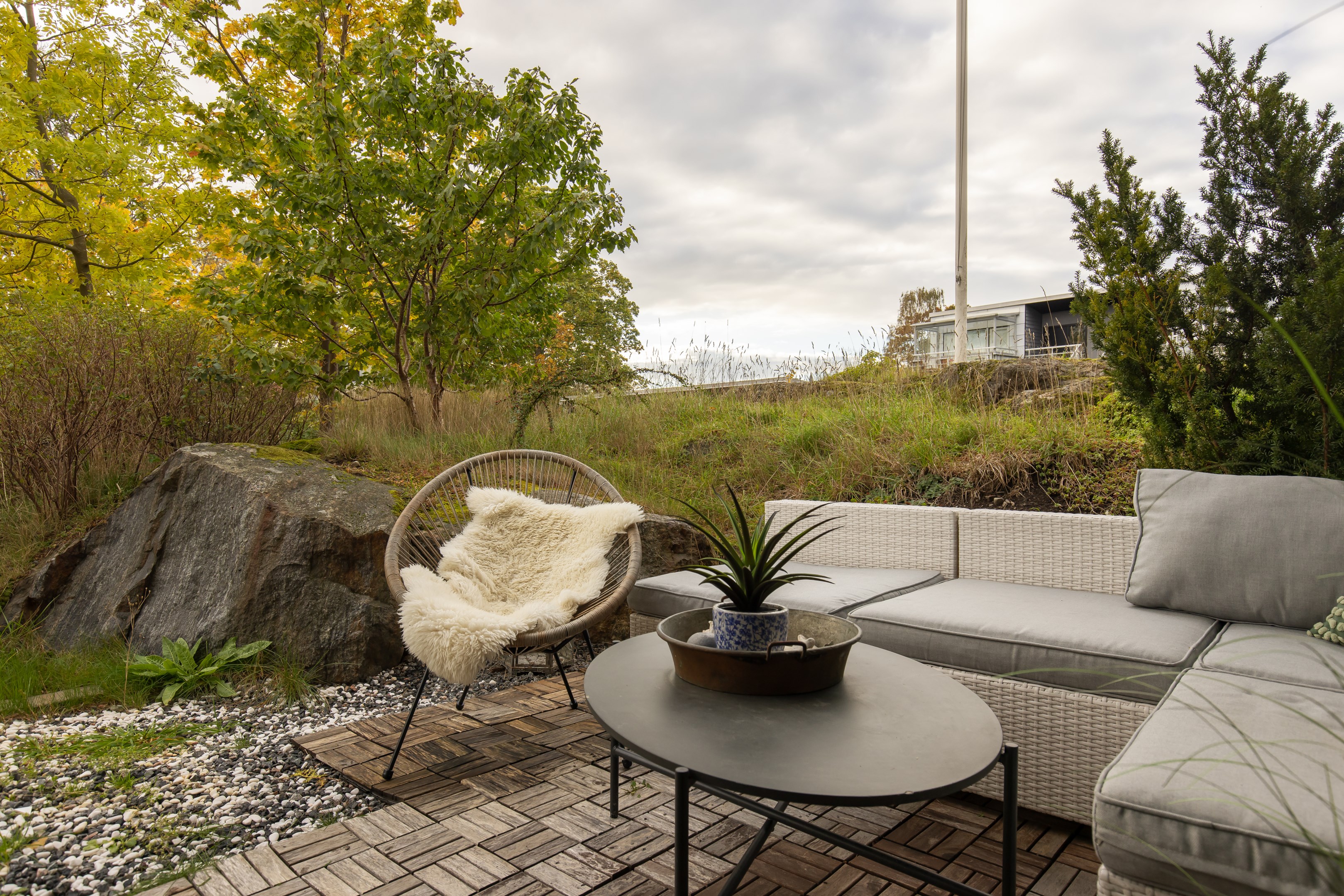 Bostadsbild från Vintervägen 1A, Kommande i Björknäs, Nacka