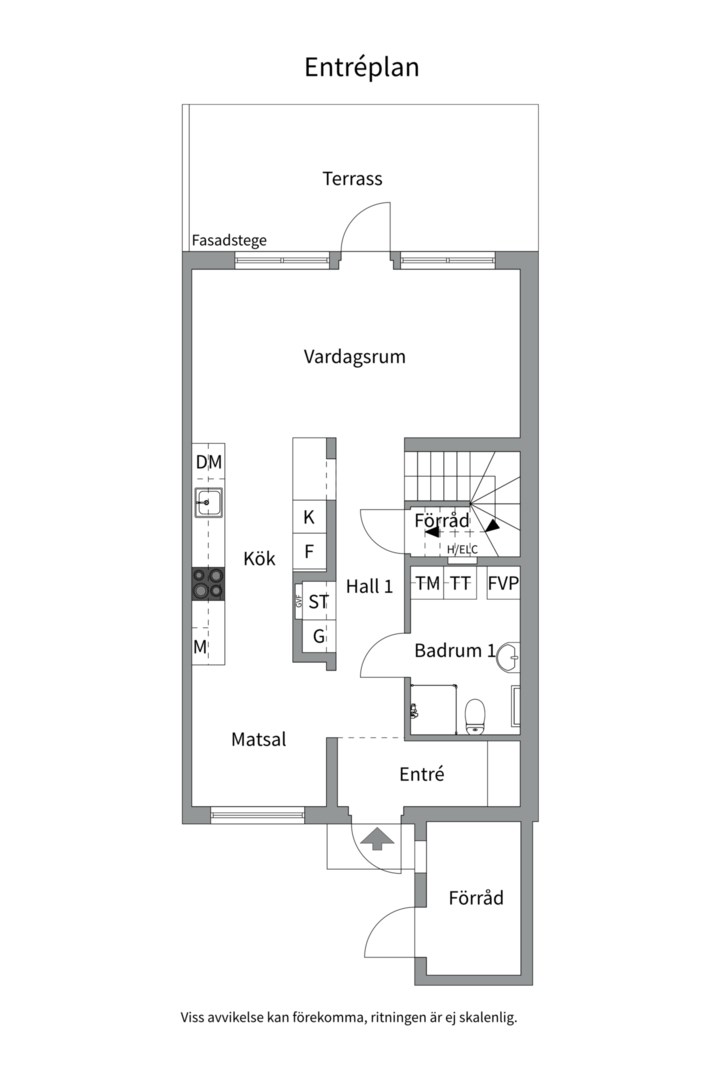 Planlösning från Hildur Ottelinsgatan 10E, Såld i Luthagen, Uppsala