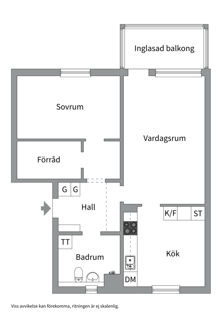 Planlösning från Eksätravägen 152, Såld i Vårdsätra, Uppsala