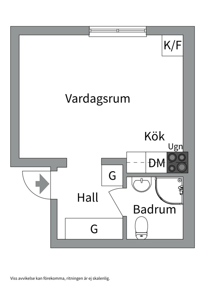 Planlösning från Sickla Strand 84, Kommande i Sickla, Nacka