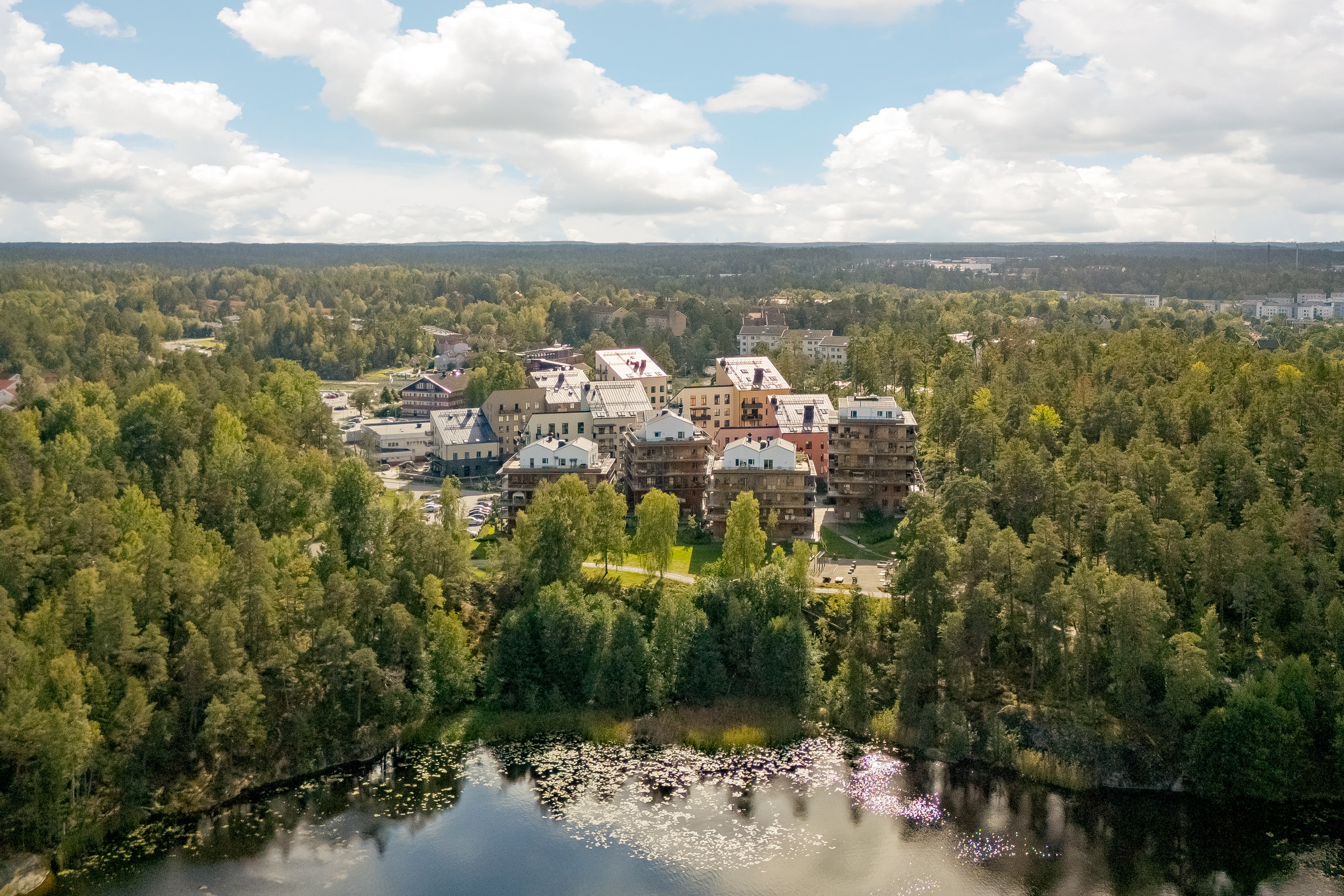 Bostadsbild från Grenvägen 2, Kommande i Ösby Sjöpark, Värmdö