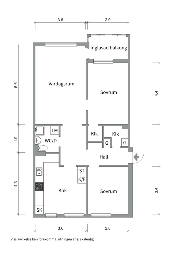 Planlösning från Gröna gatan 31B, Såld i Salabacke, Uppsala