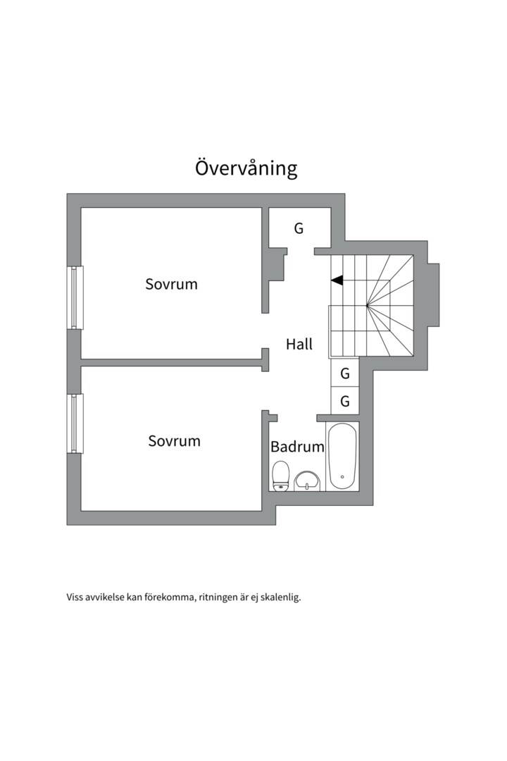 Planlösning från Siggesborgsgatan 3A, Till salu i Gideonsberg, Västerås